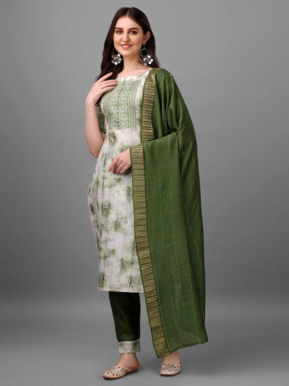 Straight Printed Round Neck Women Kurti Set – Elegant Ethnic Wear | NISHU Superstores