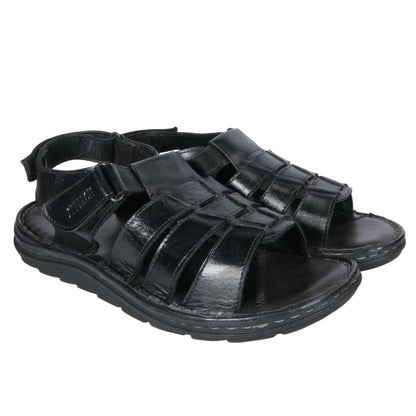 AM PM Men’s Daily Wear Leather Sandals – Comfort & Style Combined | NISHU Superstores