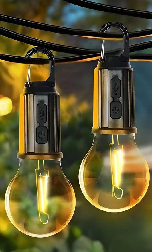 3 Mode Decorative Hanging Tent Bulb Lamp for Camping – Pack of 2 | NISHU Superstores