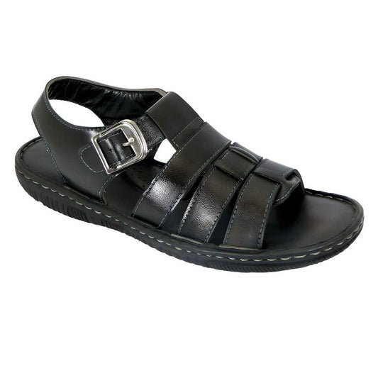 AM PM Men’s Daily Wear Leather Sandals – Comfort & Style Combined | NISHU Superstores