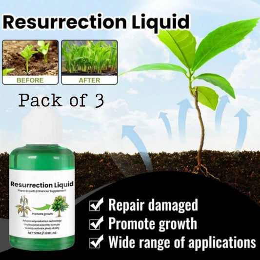 Resurrection Liquid for Plants & Flowers 50ML (Pack of 3) – Revive & Nourish Your Plants | NISHU Superstores