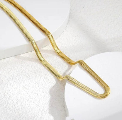 Men's Golden Snake Chain – Stylish & Elegant Neck Accessory | NISHU Superstores