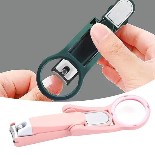 Nail Clipper with Magnifying Glass – Precision Trimming for Kids & Seniors | NISHU Superstores