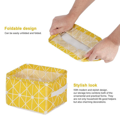 Canvas Fabric Storage Basket with Handle – Foldable & Stylish Organizer | NISHU Superstores