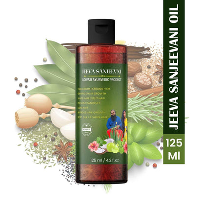 ADIVASI JEEVA SANJEEVINI Hair Oil 125ml (Pack of 2) – Herbal Hair Growth & Scalp Nourishment | NISHU Superstores