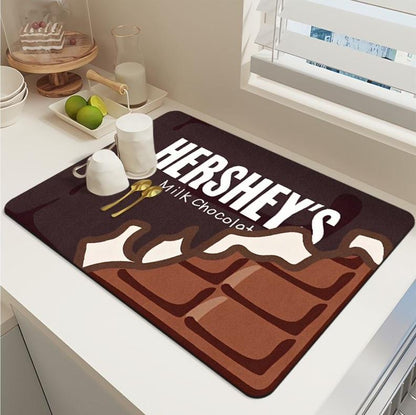 Dish Drying Mat (Assorted Colors) – Super Absorbent & Quick Dry Kitchen Mat | NISHU Superstores