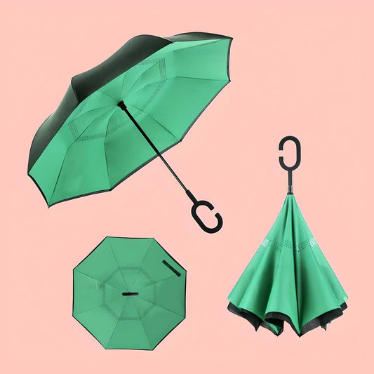 Double Layer Inverted Reversible Umbrella (Multicolor) – Windproof, Drip-Free & Stylish | NISHU Superstores