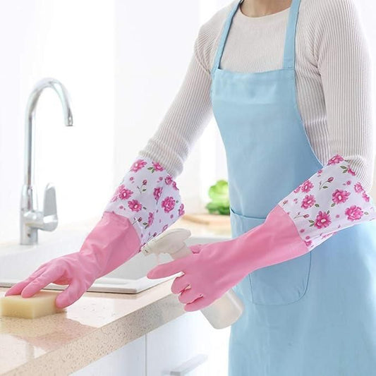 Multipurpose Cleaning Gloves with Lining – Reusable & Waterproof | NISHU Superstores
