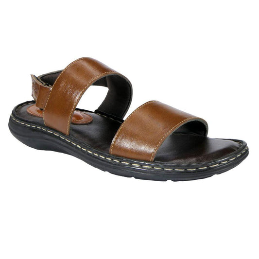 AM PM Men’s Daily Wear Leather Sandals – Comfort & Style Combined | NISHU Superstores