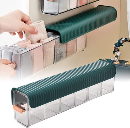 Clear Wall Mounted Drawer Organizer – Transparent Storage Box for Bathroom & Kitchen | NISHU Superstores