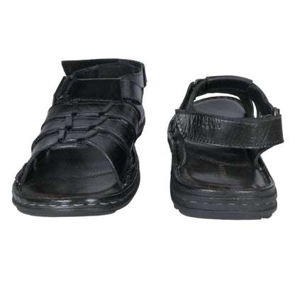 AM PM Men’s Daily Wear Leather Sandals – Comfort & Style Combined | NISHU Superstores