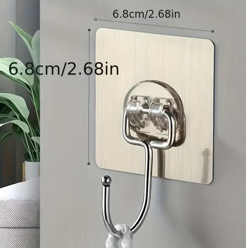 Golden Large Hooks for Hanging (Pack of 10) – Strong & Durable Wall Hooks | NISHU Superstores