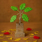 German Silver Plated Tulsi Plant Showpiece (4 inch) – Decorative & Elegant | NISHU Superstores