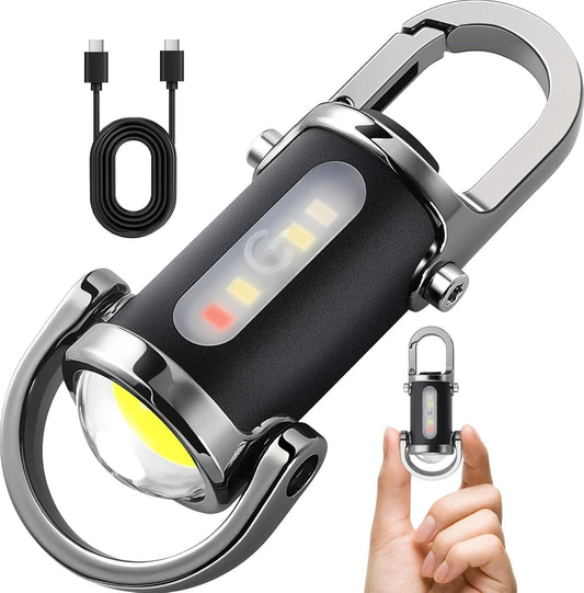 Rechargeable Keychain Flashlight – High Lumens EDC Mini Torch Light | NISHU Superstores