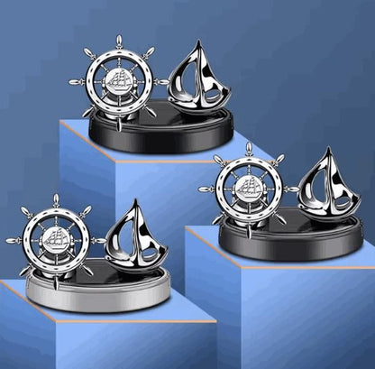 Eagle Solar Rotatable Car Air Freshener | Dashboard Perfume with Fragrance Refill – NISHU Superstores