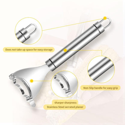 Stainless Steel Corn Peeler – Easy & Quick Kernel Remover Tool | NISHU Superstores