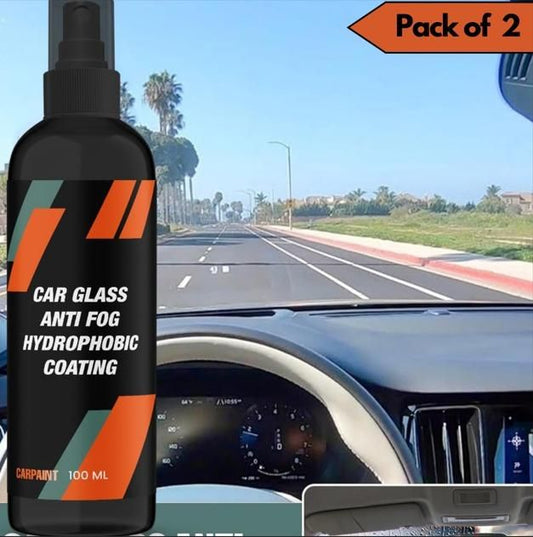 Car Glass Anti-Fog Hydrophobic Coating 100ml (Pack of 2) – Clear Vision & Protection | NISHU Superstores