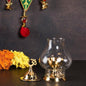 Brass Akhund Diya with Borosilicate Glass – Puja Oil Lamp for Home & Temple | NISHU Superstores