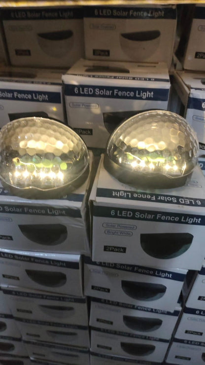 Solar Fence Lights (Pack of 4) – Energy Efficient Outdoor Lighting | NISHU Superstores