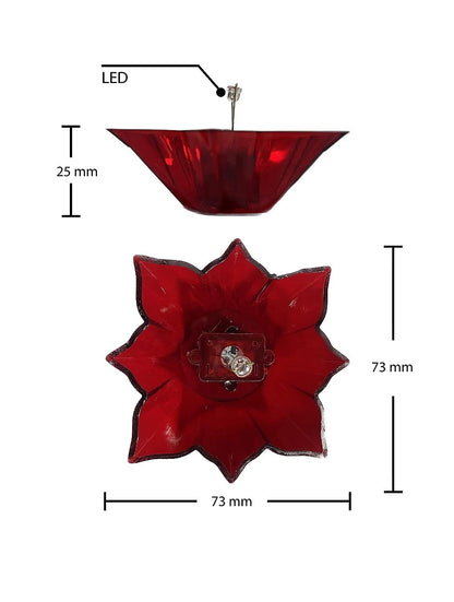 Electric Water Sensor LED Diyas Candle – Reflection Lights (Pack of 6/12/24) | NISHU Superstores