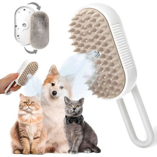 Pet Steam Brush for Dogs & Cats – Gentle Grooming & Fur Detangles | NISHU Superstores