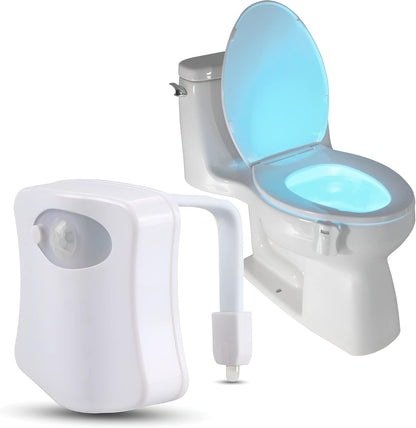 LED Toilet Bowl Light with Motion Sensor | Color Changing Toilet Cover Night Lamp for Bathroom (1 Pc, Battery Not Included) – NISHU Superstores
