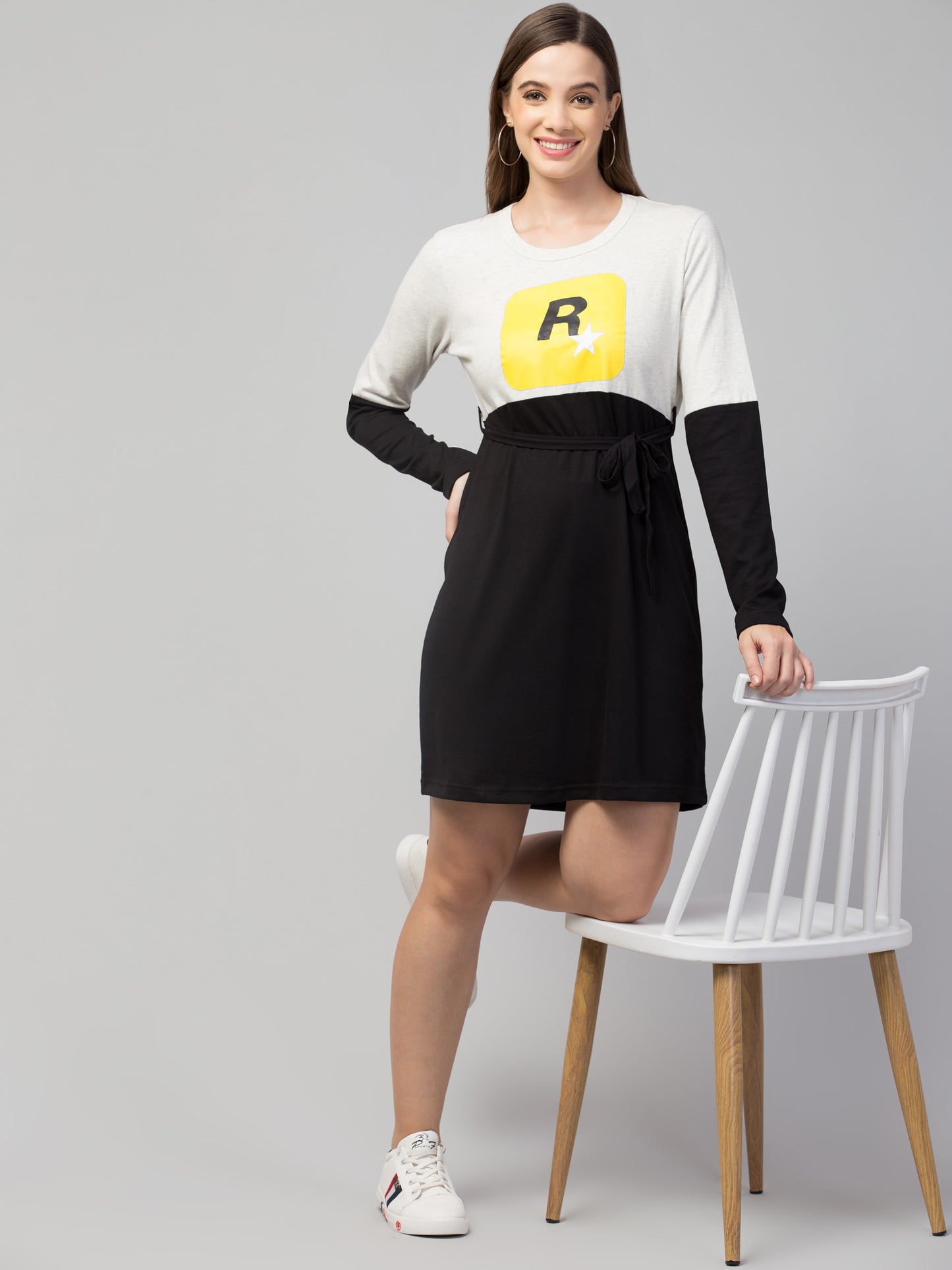 Women's Cotton Graphic Print T-Shirt Short Dress – Trendy & Comfortable | NISHU Superstores