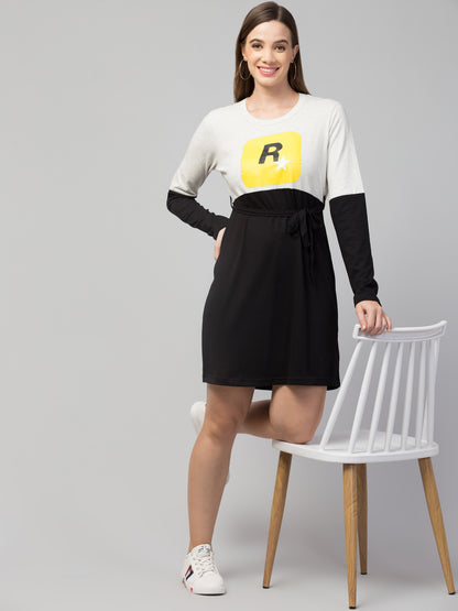 Women's Cotton Graphic Print T-Shirt Short Dress – Trendy & Comfortable | NISHU Superstores
