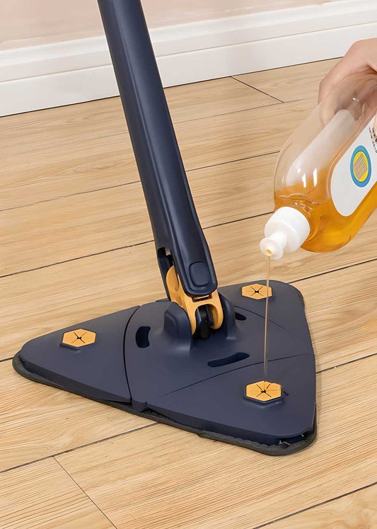 Blue Squeezing Triangle Mop | 360° Rotating Floor Cleaner | NISHU Superstores