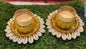 Cowrie Dholakh Tealight Holder (Pack of 2) – Decorative Candle Holder | NISHU Superstores