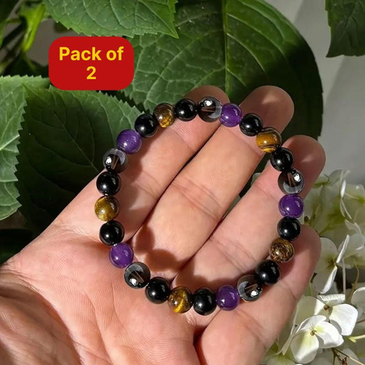 Natural Stone Bracelet (Pack of 2) | Healing & Energy Jewelry | NISHU Superstores