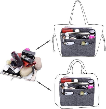 Felt Fabric Purse Organizer – Multi-Pocket Handbag Insert | NISHU Superstores