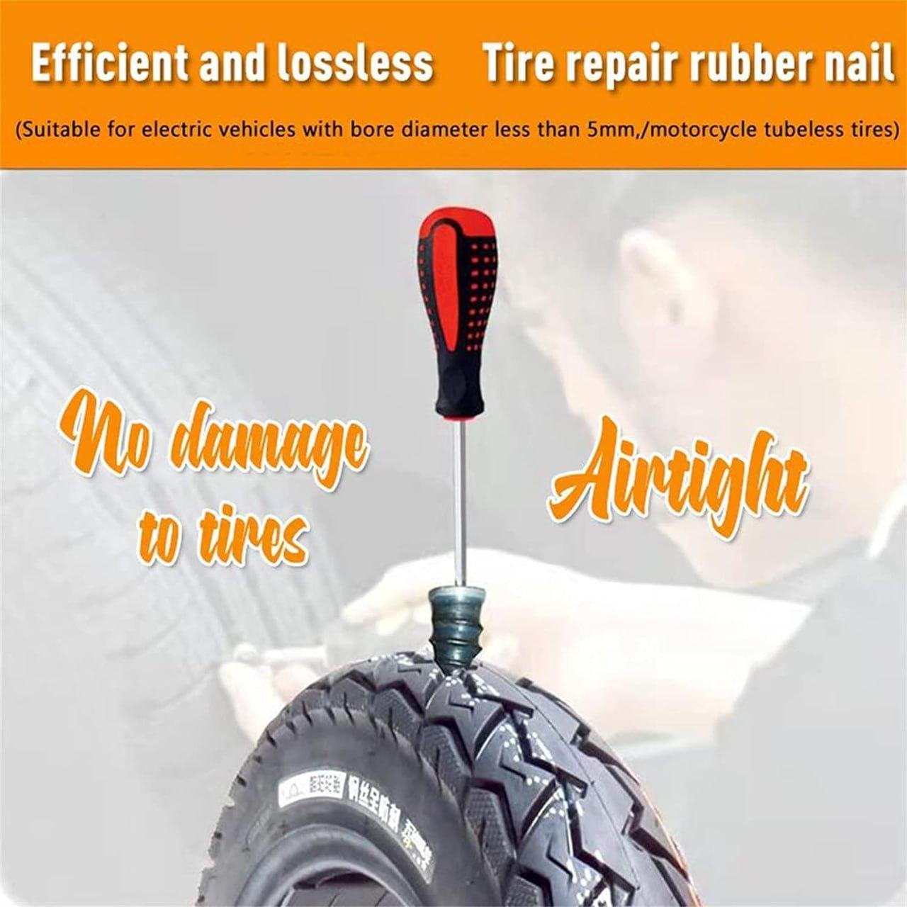 Tire Repair Nail for Car & Motorcycle (Pack of 10) – Fast Self-Service Puncture Fix Tool | NISHU Superstores