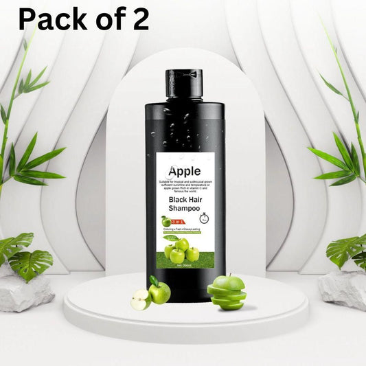 Apple Black Hair Shampoo 3-in-1 200ML (Pack of 2) – Cleanse, Nourish & Protect | NISHU Superstores