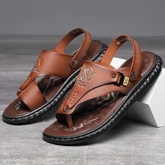Men's Casual Synthetic Leather Sandals – Comfortable Everyday Footwear | NISHU Superstores