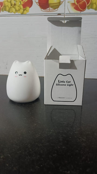 Little Cat Silicone Night Light – Cute LED Lamp for Kids | NISHU Superstores