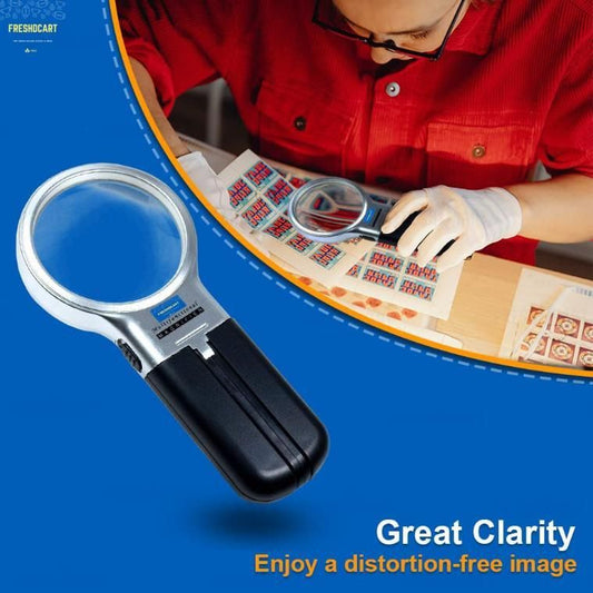 3 in 1 LED Magnifying Glass – Portable Handheld Lens | NISHU Superstores