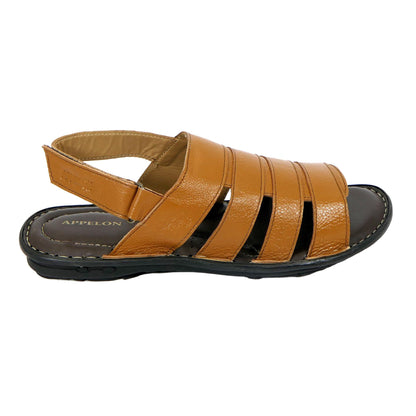 AM PM Men’s Daily Wear Leather Sandals – Comfort & Style Combined | NISHU Superstores