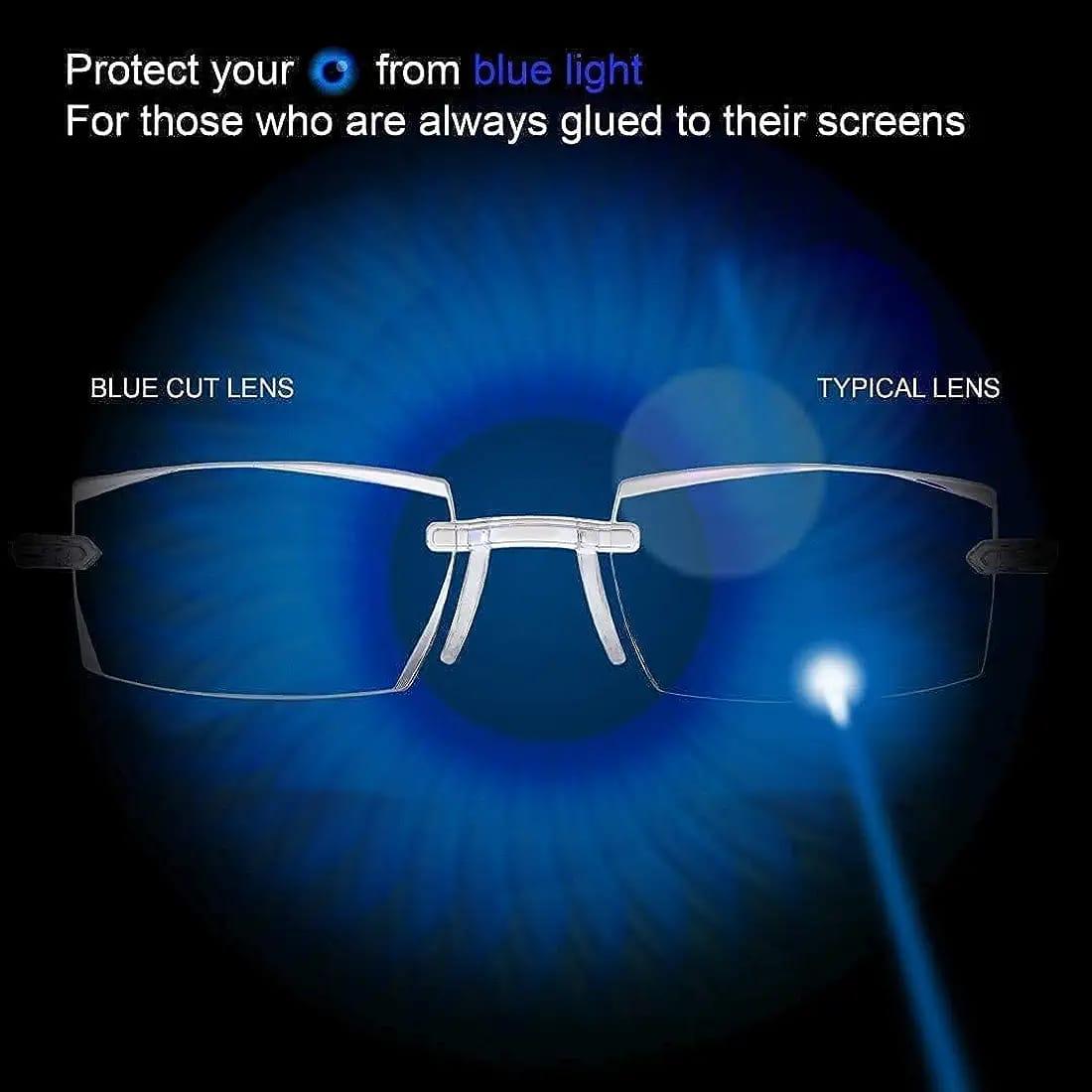 Progressive Anti-Blue Reading Glasses +2.5 | Dual-Use Far & Near Vision | NISHU Superstores