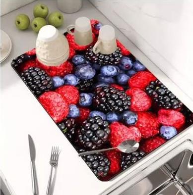 Dish Drying Mat (Assorted Colors) – Super Absorbent & Quick Dry Kitchen Mat | NISHU Superstores