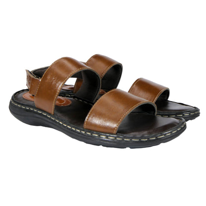 AM PM Men’s Daily Wear Leather Sandals – Comfort & Style Combined | NISHU Superstores