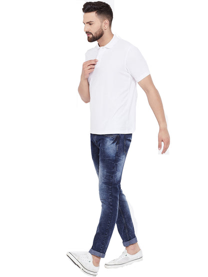 Men’s Cotton Blend Solid Polo T-Shirts (Pack of 4) – Half Sleeves & Classic Fit | NISHU Superstores