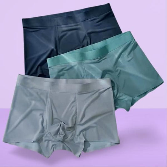 Men’s Ice Silk Briefs Boxers (Pack of 3) – Ultra Soft & Breathable Innerwear | NISHU Superstores