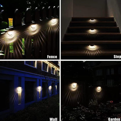 Solar Fence Lights (Pack of 4) – Energy Efficient Outdoor Lighting | NISHU Superstores