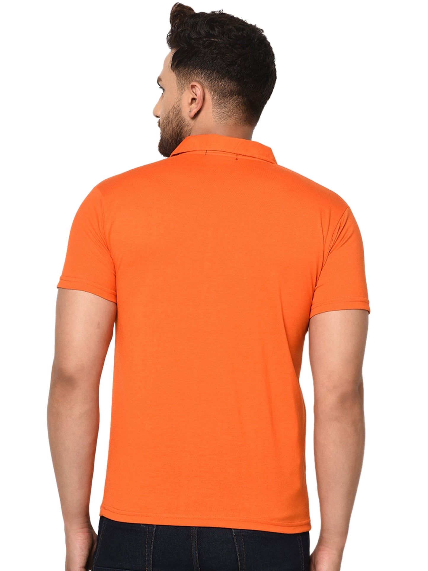 Cotton Blend Solid Half Sleeves Men’s Polo T-Shirt – Classic Comfort Wear | NISHU Superstores