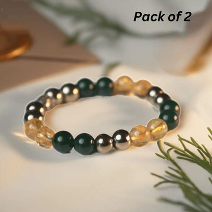 Bringing Money Bracelet (Pack of 2) | Feng Shui Wealth & Good Luck Bracelet for Prosperity and Success – NISHU Superstores