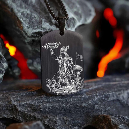 Guiding Krishna Godform Pendant with Chain | NISHU Superstores