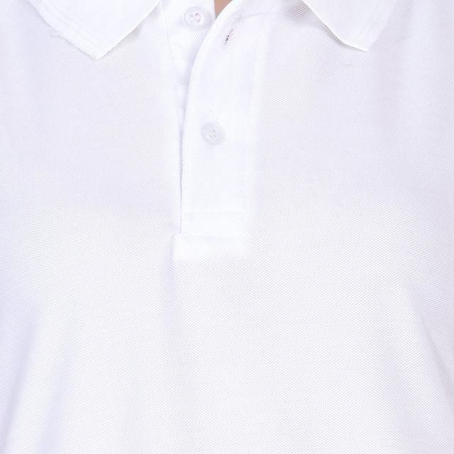 Ketex White Cotton Blend Polo Neck T-Shirt for Women – Stylish & Comfortable | NISHU Superstores