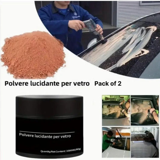Polvere Lucidante Per Vetro – Car Glass Polishing Powder 80g (Pack of 2) | NISHU Superstores