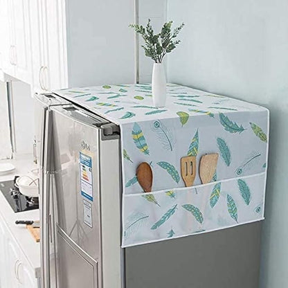 Refrigerator Waterproof Cover with Side Pockets – Dustproof & Storage Friendly | NISHU Superstores